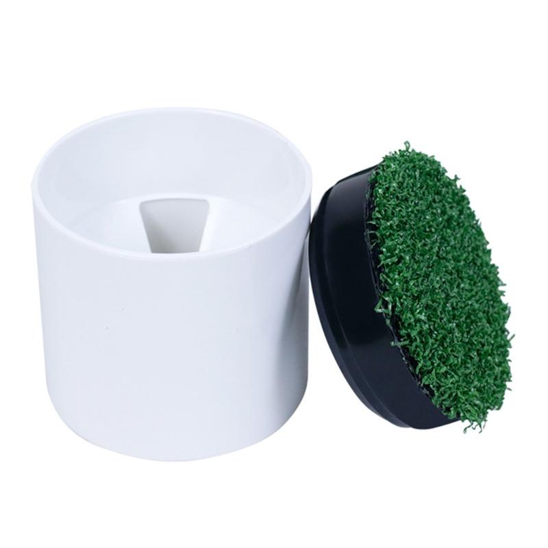 1/2pcs Simulated Lawn Golf Hole Putting Green Cover Golf Practice Training Aids Green Hole Cup Cover Easy To Use