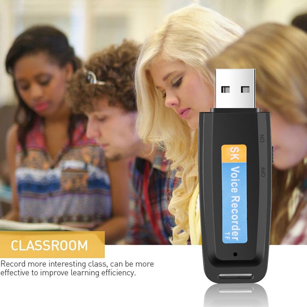 Compact USB Voice Recorder with Expandable 32GB Memory - Professional Recording Device