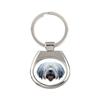 Polish Lowland Sheepdog, PON, Valee Sheepdog - Geometric Keychain with a Photo and the Inscription
