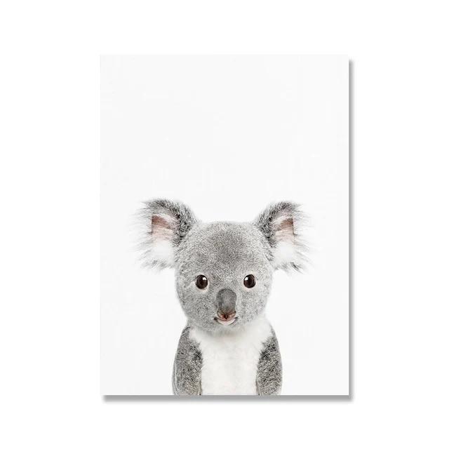 Towoto детский принт с животными, скандинавский постер, минималистичный холст, картина, сафари, детская настенная живопись, детские украшения для детской комнаты, фотографии без рамки