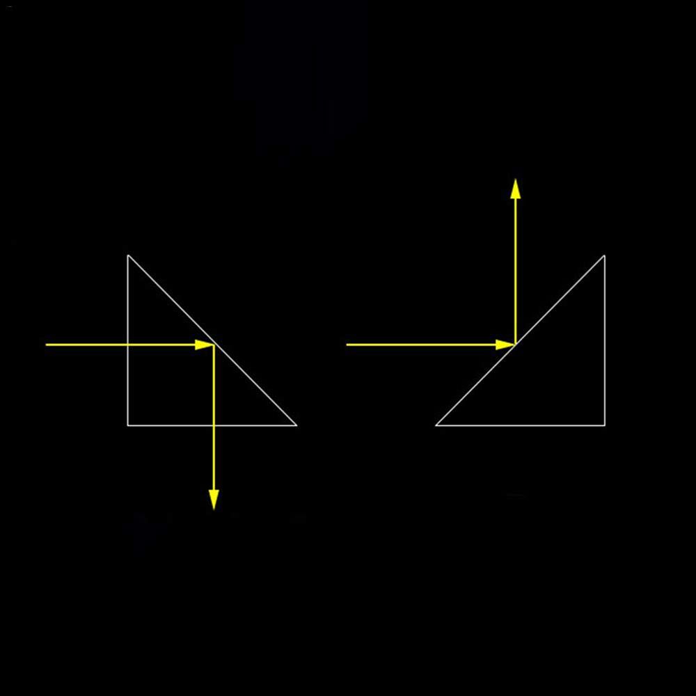 Props Right Angle Triangular Glass Home Decor Optical Prism Isosceles Prisms Testing Instrument
