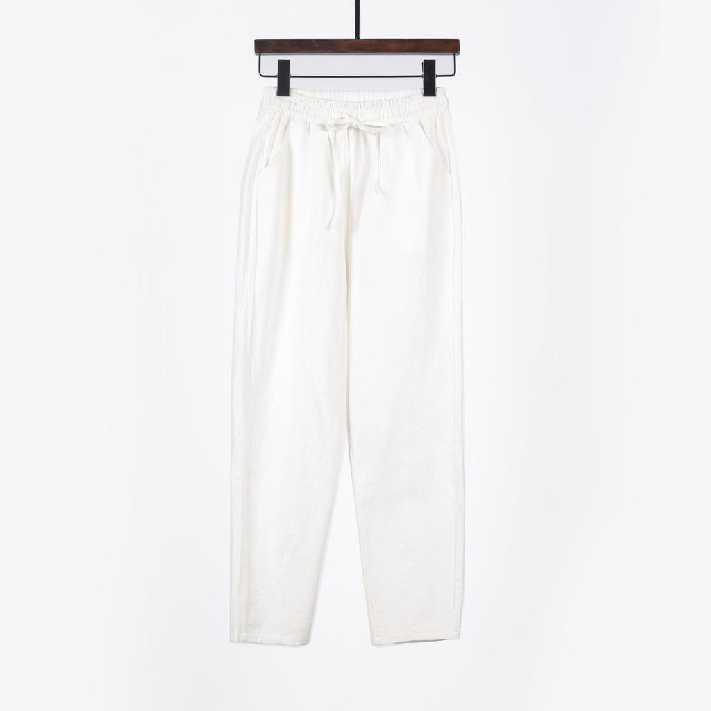 Casual Pants  Spring Summer and Autumn Loose High Waist Straight Versatile Nine-point Harlan Pants