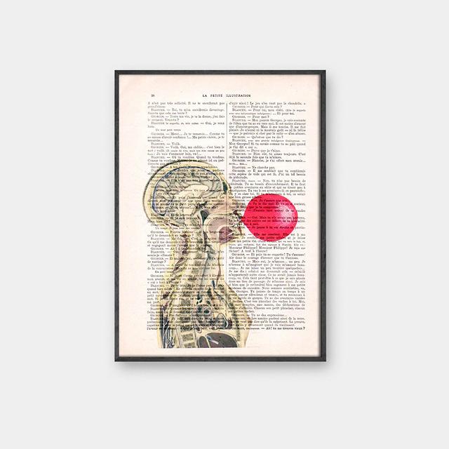 Anatomy Art Human Heart Brain Lungs Canvas Painting Nordic Posters And Prints Wall Art Pictures Decor For Doctor Office No Frame