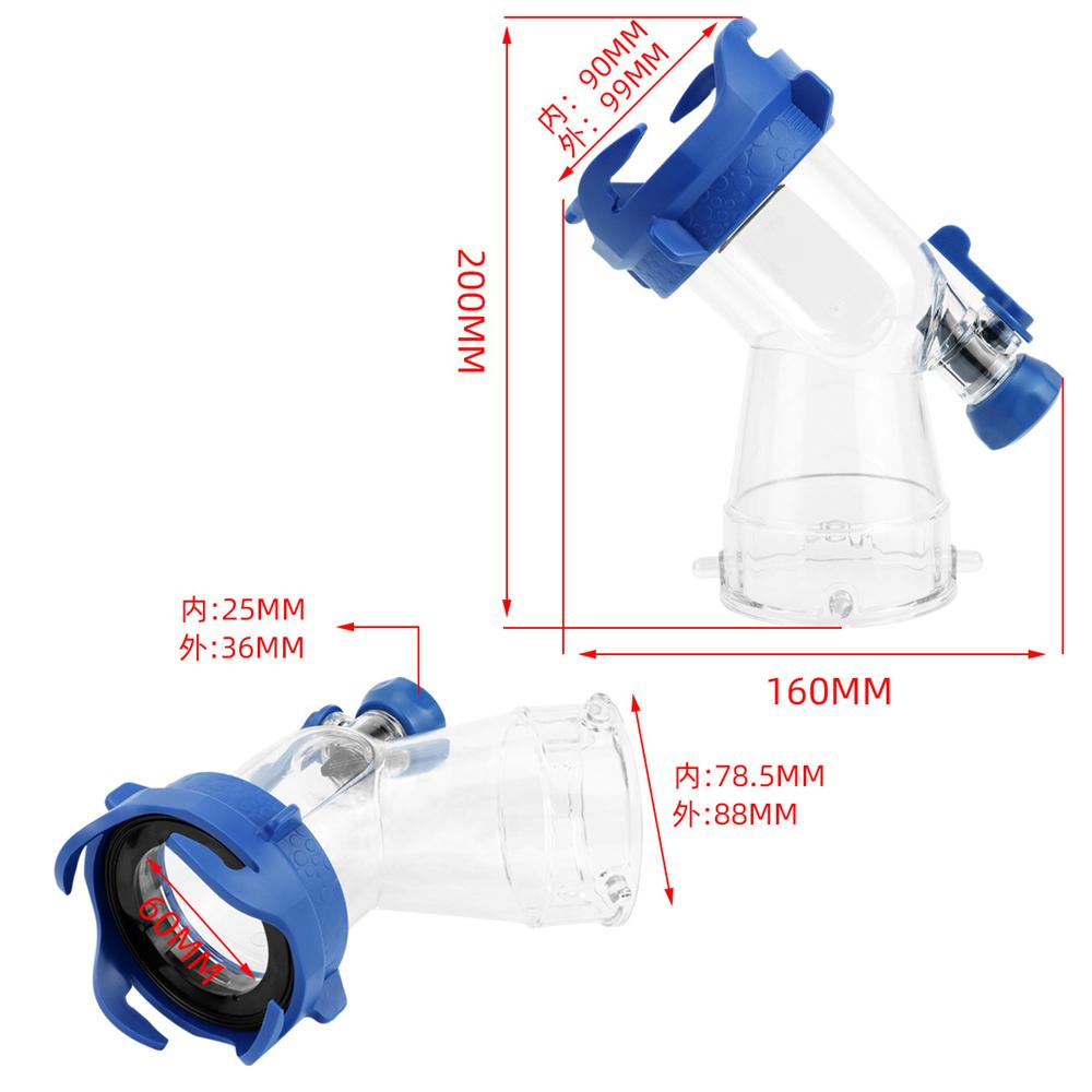 RV Tank Rinser Sewer Adapter – Transparent Sewer Tank Adapter with Gasket for RV Sanitation, Leak-Proof & Easy Connect