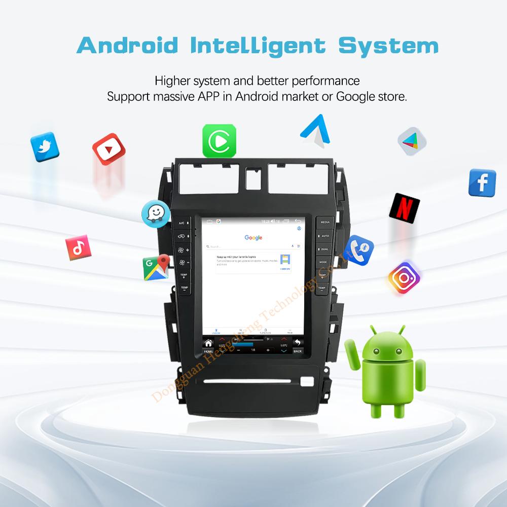 10.4" Для Nissan Teana J31 SM5 2003-2007 Навигационный автомобильный мультимедийный плеер GPS Радио Android12 8+128G 8 ядер CarPlay 4G 360 камера