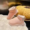 2024 New Girl Snow Boots Warm Plush Kids Winter Ankle Boots Fashion Outdoor Versatile Children Causal Cotton Boots Breathable