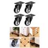 4 Pcs Heavy Duty Caster Wheels Furniture Small Casters Trolley Wheels Silent Castors Swivel Single Wheel Easy To Install