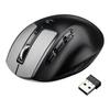 Sanwa Direct Mouse Wireless Bluetooth 6 Assigned Buttons with LCD Screen Quiet Rechargeable Black Multi-Button 400-MAWBT171