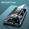 Полный Чехол 360 Для Vivo V29 5G V27 Pro V27E V25 V23 Двустороннее Магнитное Притяжение Металлическая Крышка Закаленное Стекло Прозрачная Крышка Телефона
