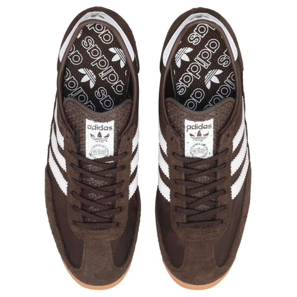 Adidas SL72 OG темно-коричневые белые резиновые женские кроссовки Cloud-White JI0188