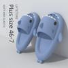 Thick-Soled Shark Couple Slippers: Large Size 47 Indoor/Outdoor Sandals for Men & Women