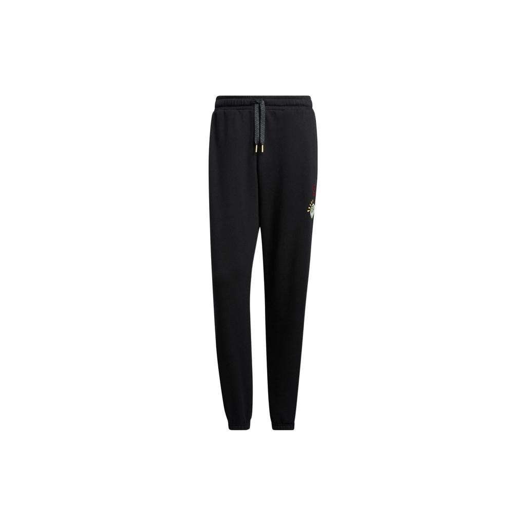 Adidas Neo Knitted Sweatpants Unisex Black Moderate Cuffed Pants IA6895