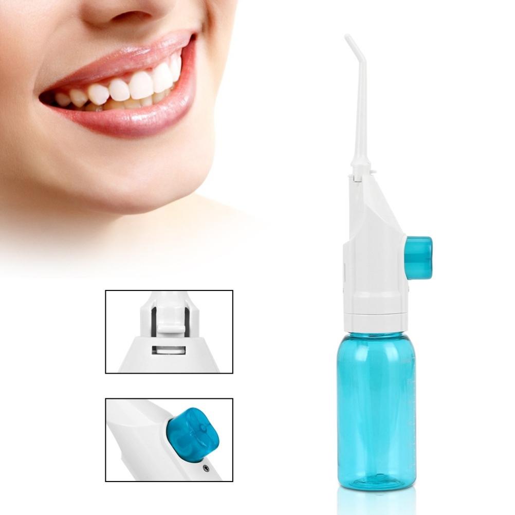 Oral Irrigator Water Pick Teeth Cleaner Water Flosser Portable Manual Dental Scaler for Travel