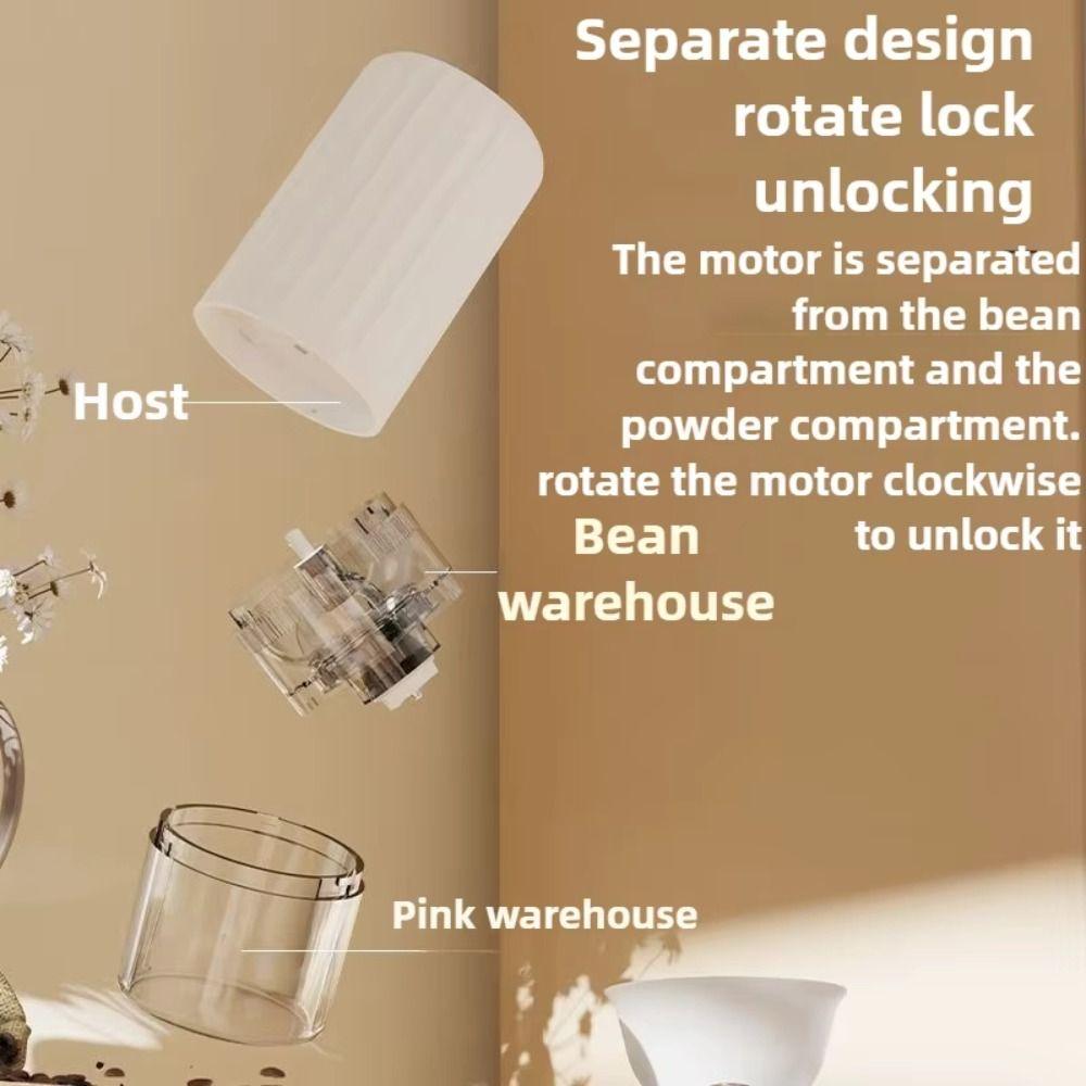 Беспроводная Кофемолка Экономичная Кофемолка для Кофейных Зерен Электрическая Кофемолка для Кофейных Зерен Путешествия
