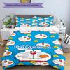 Doraemon Adventure 3‑Piece Bedding Set,Soft Breathable Duvet Cover with 31 Pillowcases,Multi‑Scene for Bedroom Dorm,Perfect Holiday Birthday Gift for