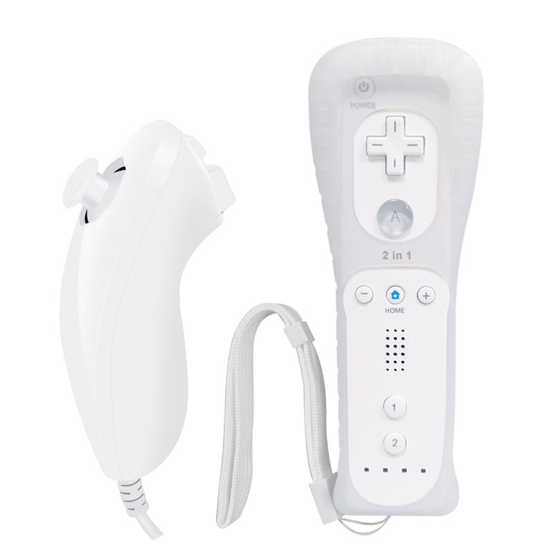 Wii Remote And Nunchuck Controller With Motion Plus