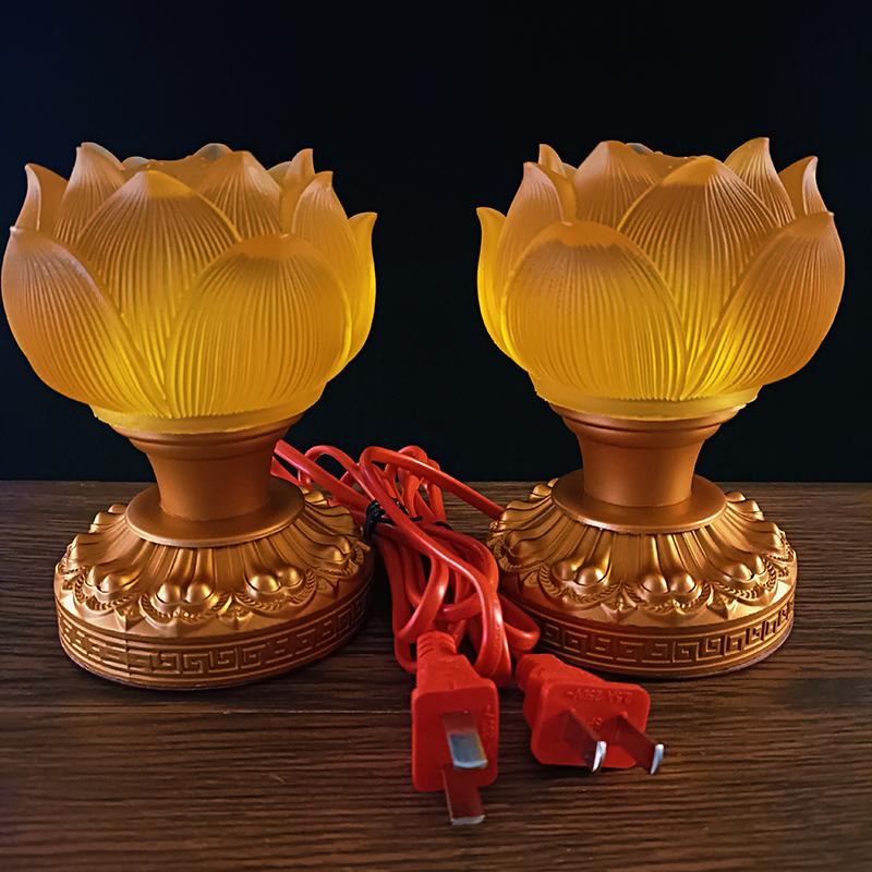 1pc Metal Glass Candlestick Ornament Lotus Buddhist Lights Holder Buddha Lotus Lamps Post Buddha Hall Temple Home Decorations