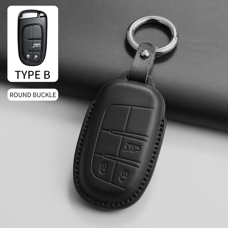 Чехол-защита для брелока автомобиля из ПУ кожи Для Jeep Chrysler 300 200 Cherokee Wrangler Compass Renegade Fiat 500X Аксессуар