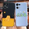 For Oppo F21 Pro 4G Case Oppo Reno7 CPH2363 Cute Fashion Cartoon Cover Soft Silicone Phone Case For Oppo Reno 7 F21Pro 4G Bumper