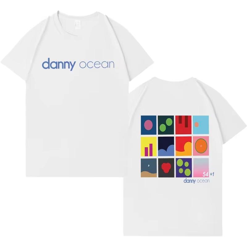 2026 Rapper Danny Ocean Men Summer Harajuku Aesthetic Tee High Quality Gothic Short Sleeve Tshirt Hip Hop Crewneck Streetwear