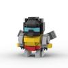 *Трансформируйте Авто Робота Brickheadz * Звездный крик джаз Prime DIY Просветите MOC блок кирпича набор, совместим с