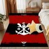 Fla-mengo Club Crest Printed Office Carpet Chair Cushion  Entryway Rug, Rugs for Living Room, Bedroom Christmas gifts
