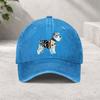 Schnauzer Dog Print Washed Baseball Cap Adjustable Cotton Casual Outdoor Snapback Hat for Unisex Women