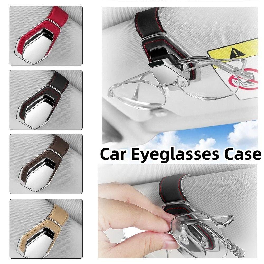 Shock-proof Sun Visor Glasses Clip Anti-Scratch Glasses Car Organizer Car Interior Accessories