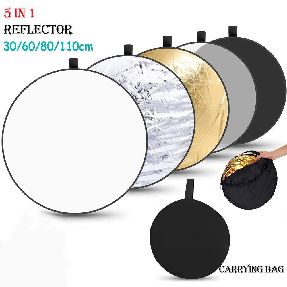 Collapsible 2/5in1 Photography Reflector Portable Polishing Plate New Light Diffuser Photo Studio