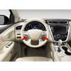 For Nissan Murano 2015-2024 Carbon Fiber Steering Wheel Control Cover Trim 2pcs