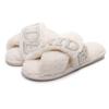 Hot-Selling Pearl Diamond 'BRIDE' Plush Slippers for Bachelorette Parties and Weddings
