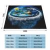 Flat Earth With Dome Art Personalized Gift An Ultra-Soft Micro Fleece Blanket