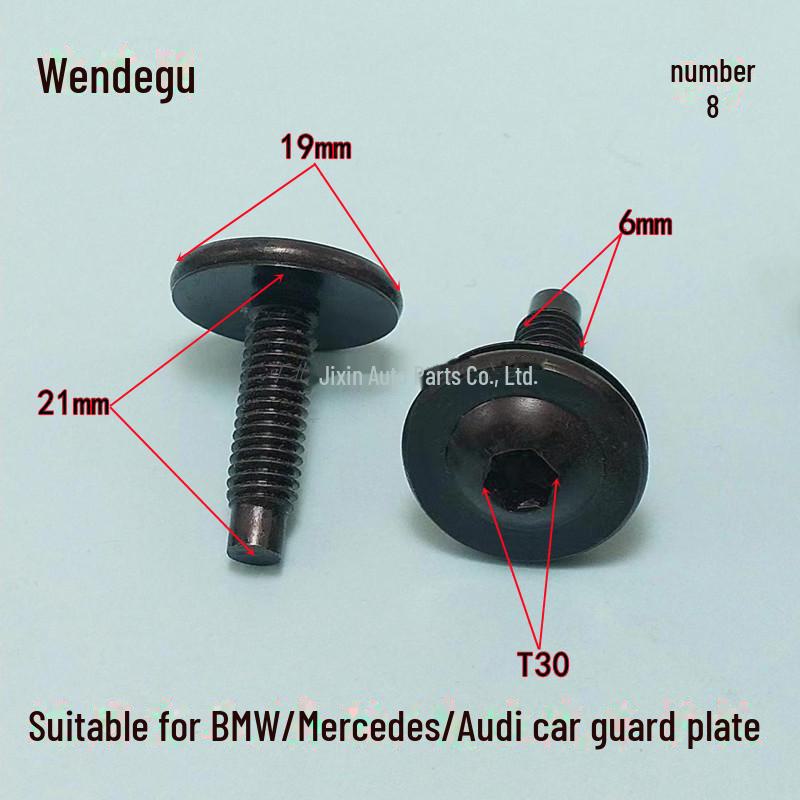 Универсальные высокопрочные винты для шасси, решетки радиатора, крыла, фары и водяного бака