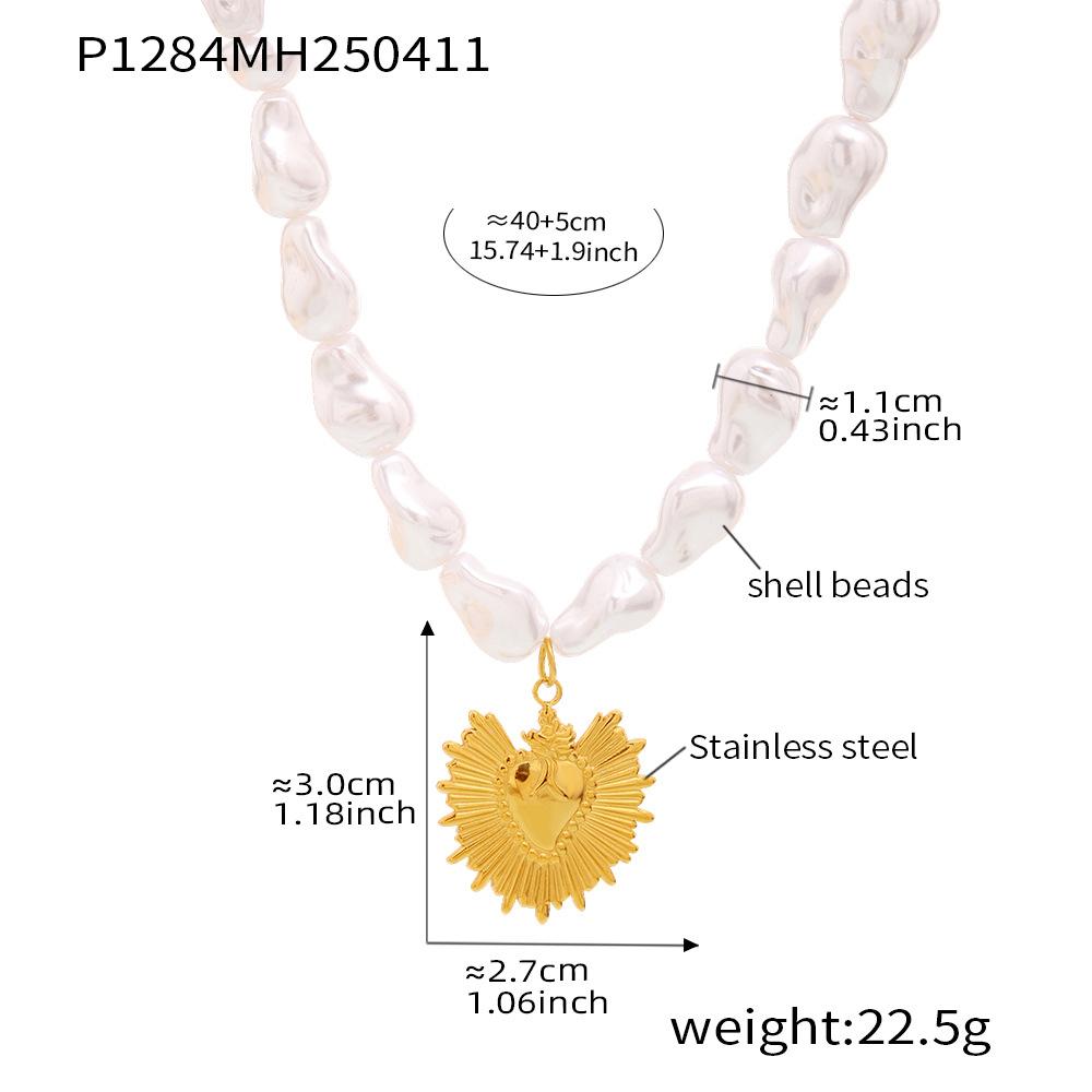 Ocean Series, Pearl, Starfish, Multi Accessory Collarbone Necklace, Fashionable, Light Luxury, Beach Style