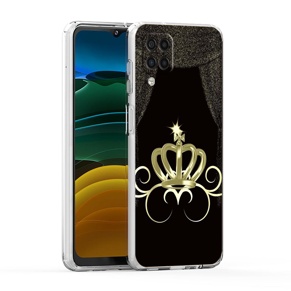 Чехол-корона с бриллиантами для Samsung Galaxy A13 A22 A32 A52 A72 A51 A71 A11 A31 A41 A33 A53 A73 5G Прозрачный силиконовый чехол Сумка Capa