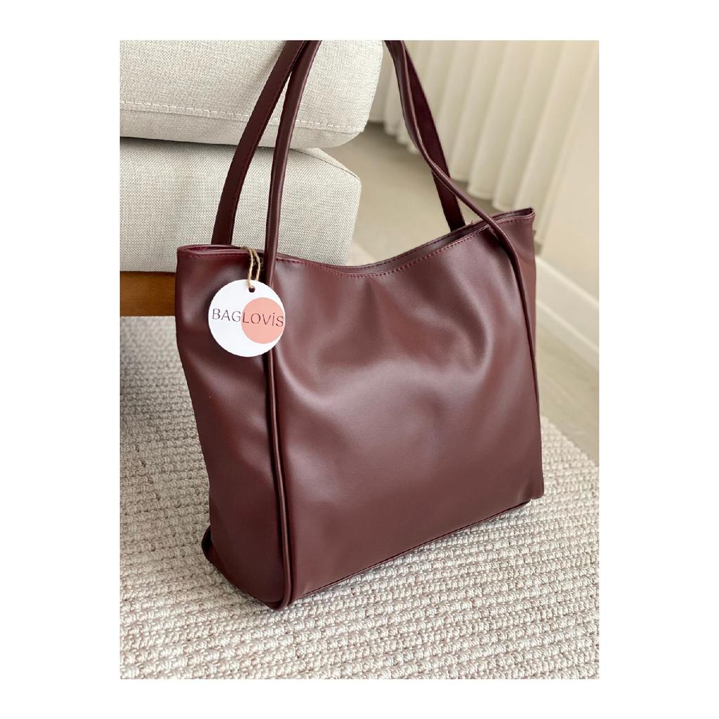 Large Size Soft Leather Women's Bag