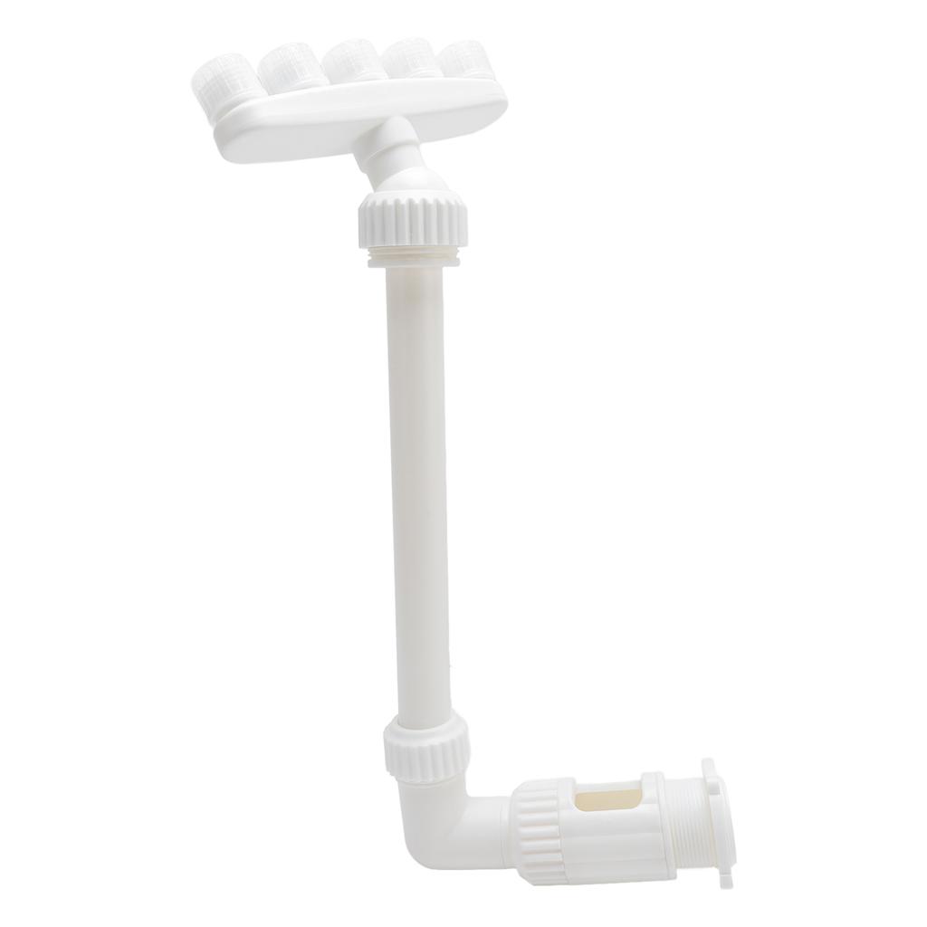 Pool Fountain for and Midway Pools, Waterfall Fountain with 5 Spa Sprinkler Nozzles for Fish Pond Garden