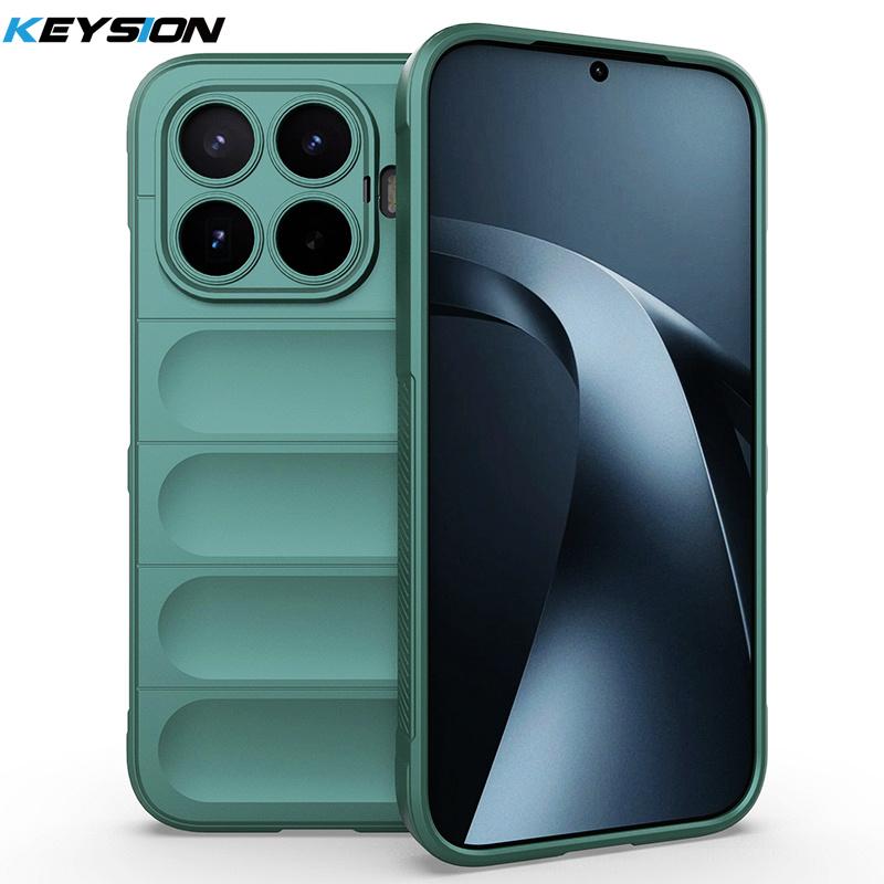 KEYSION Прочный противоударный матовый чехол для телефона Xiaomi 17T Pro 5G Противоскользящая мягкая силиконовая задняя крышка для телефона Xiaomi 17T 5G