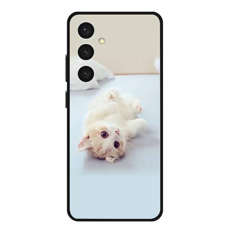 For Samsung S24 Plus Phone Case S24Plus Black Silicone Soft Back Cover Case For Samsung Galaxy S24 Plus Case S 24 Plus Funda Bag