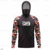 Men Women UV Protection Fishing Shirt Long Sleeve Quick Dry Hooded Sun Hat Cover UPF 50 Summer Outdoor Sport