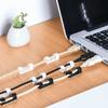 20Pcs Self Stick Wire Organizer Line Cable Buckle Clips Clamp Table Wall Fixer Fastener Holder on Data Telephone Line Winder
