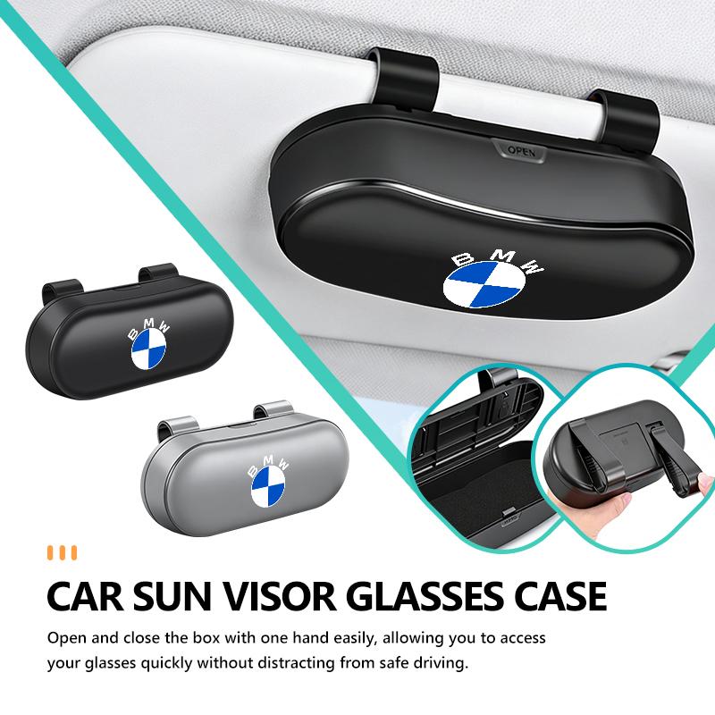 Car Sun Visor Sunglasses Storage Glasses Box Interior Accessories For BMW M3 M5 X3 E93 F10 F20 F30 F40 F15 F25 F26 F31 F49 F86
