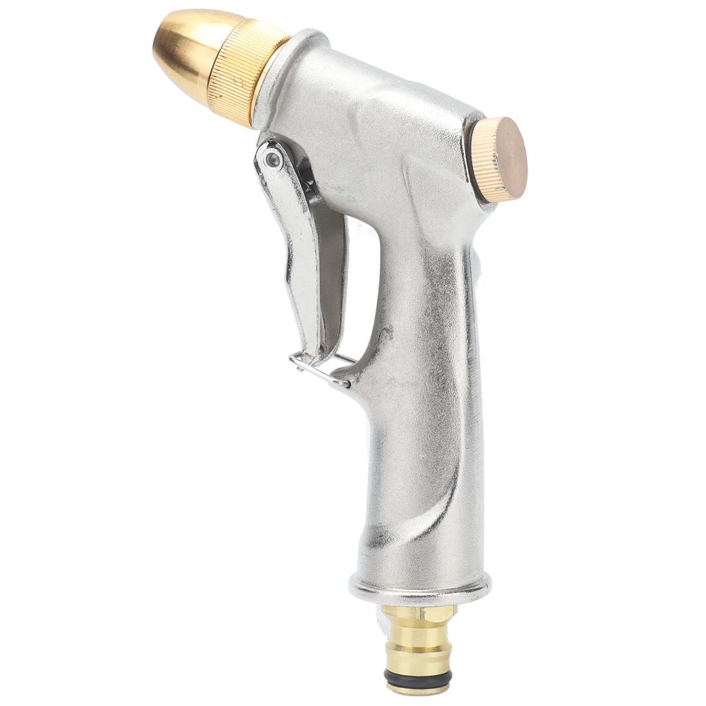 High Pressure Hose Nozzle Metal Handheld Water Nozzle Sprayer for Garden Watering Car Washing