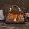 Johnature Women Bag Retro Leather Carving Craft Ladies Handbag Versatile Large Capacity Shoulder & Crossbody Bags