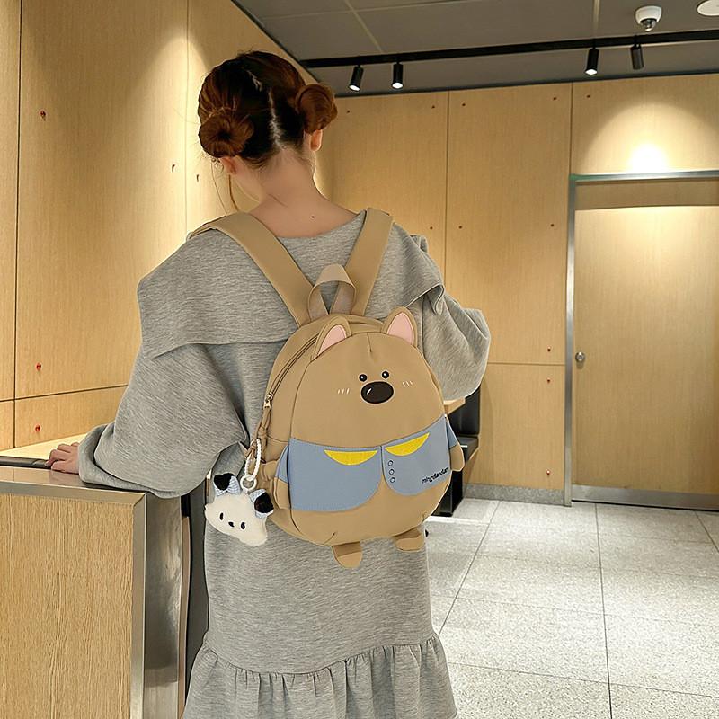 Детский рюкзак с мультяшным медведем из нейлона для девочек для путешествий и повседневного использования