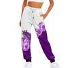 Women's Casual Fashion Sweatpants Printed Pants Elastic Waist Drawstring Pants