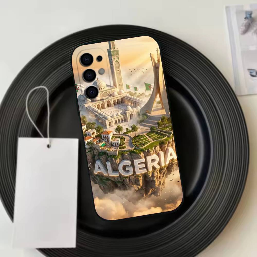 Algeria F-Flag  Phone Case Black Silicone Soft For Samsung S25,S24,S21,S22,S23,S30,Ultra,S20,Plus,Fe,Lite