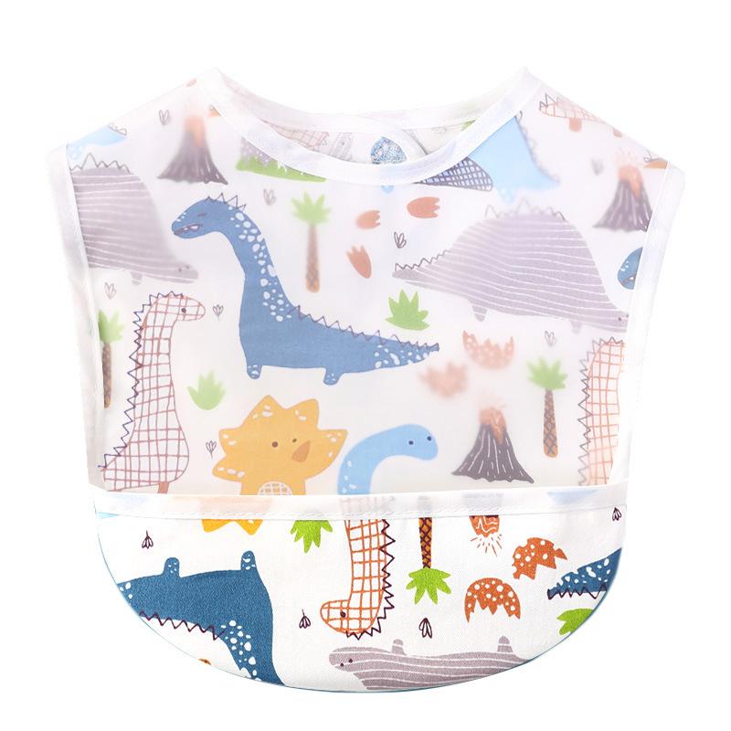 Нагрудник для еды, водонепроницаемый детский нагрудник, карман для риса, детская пищевая добавка, карман для слюны, бело-красный грейпфрут