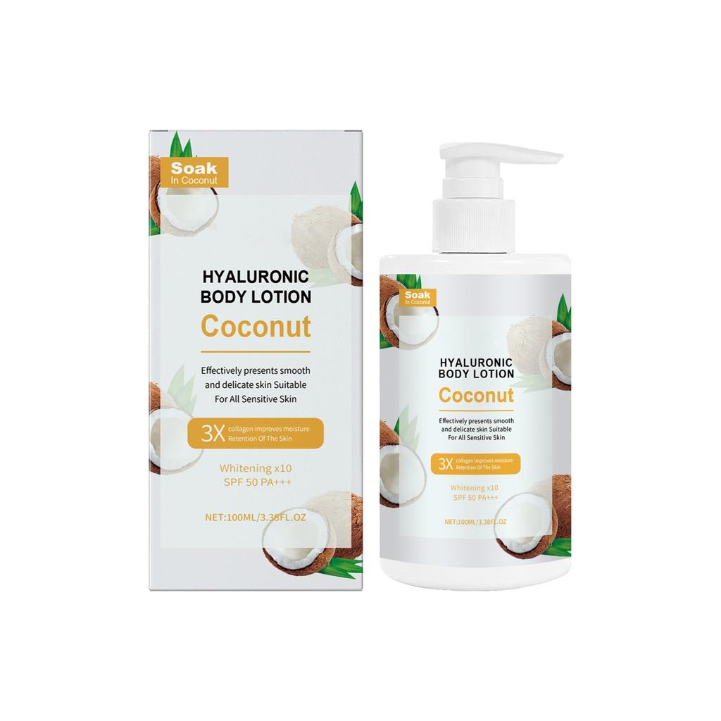 ACoconut Body Lotion Hydrating, Firming And Nourishing Body Skin Brightening And Smoothing Body Iotion