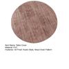 Fitted Round Table Cover Waterproof Oil Proof Tablecloth with Elastic Edges Wood Grain
